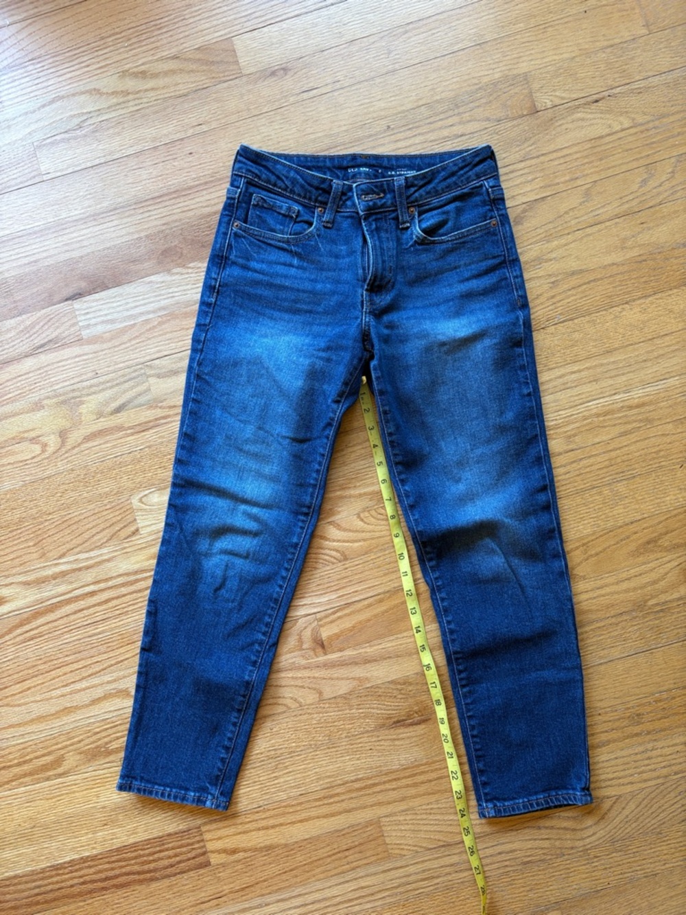 Old Navy Dark Blue Ankle Crop Slim Jeans